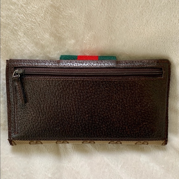 👑✅PRICE FIRM✅ AUTHENTIC Gucci Web Long Wallet - Picture 5 of 17